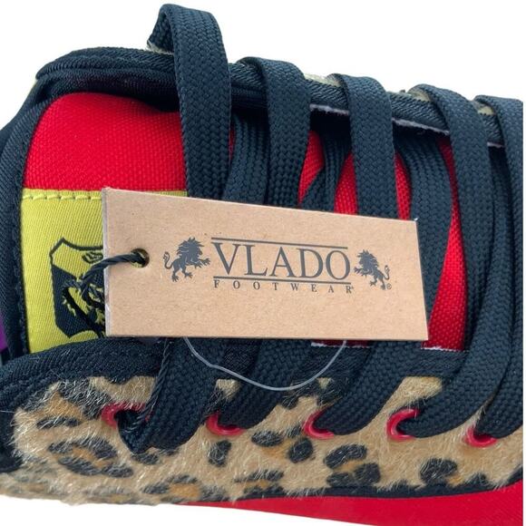 Vlado Spectro 3 Limited Edition Flames Mens Shoes Size 7.5 Leopard Print Red - Picture 12 of 14